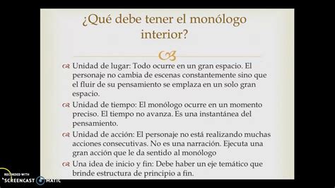 Monólogo interior tutorial YouTube