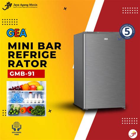 GEA Mini Bar Refrigerator Kulkas 1 Pintu 89 Liter GMB 91 Lazada