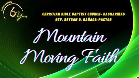 Mountain Moving Faith Youtube