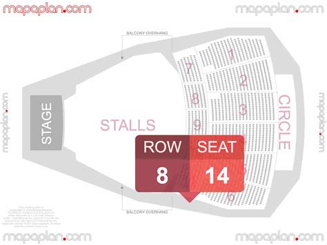 London Hammersmith Eventim Apollo detailed interactive seating plan ...