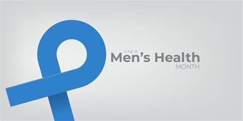 International Mens Health Month Celebrated Every Vector Image