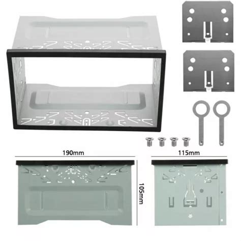 Din Doppel Din Metall Rahmen Einbauschacht Radioblende Einbaurahmen