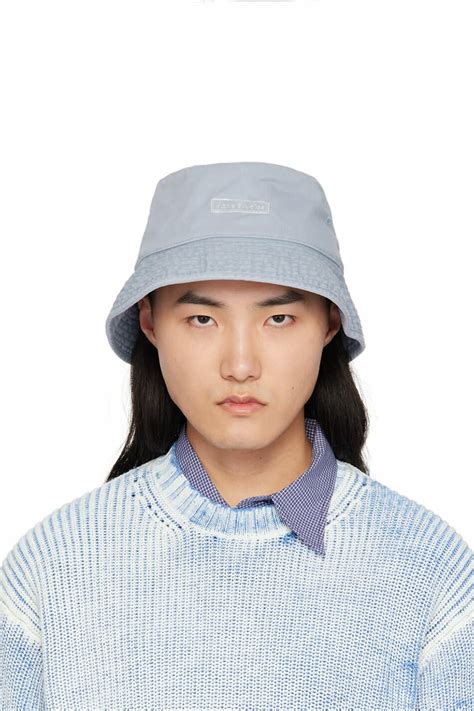 Acne Studios Blue Twill Bucket Hat Acne Studios