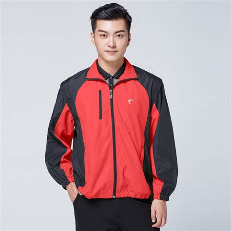 Mens Detachable Jackets Windproof Golf Windbreaker Grandado
