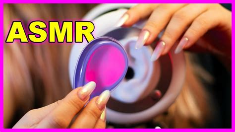 Asmr Ear Massage Lotion Oil And Gel Pads No Talking 1 Hour Youtube