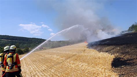 Flächenbrand bei Blumberg Epfenhofen erfordert einen Großeinsatz der