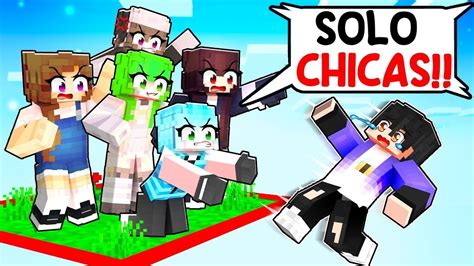 Chico Vs Chicas Atrapados En Un Chunk En Minecraft Reto Chicas