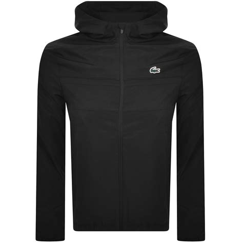Lacoste Full Zip Logo Jacket Black Mainline Menswear Australia