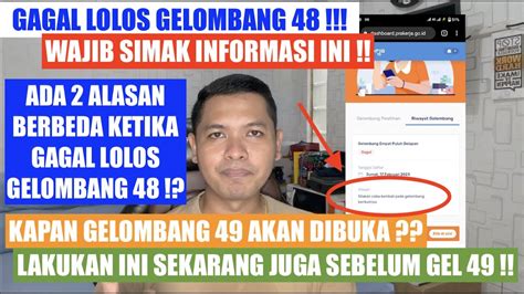 GAGAL LOLOS GELOMBANG 48 LAKUKAN INI ADA 2 ALASAN YANG MUNCUL