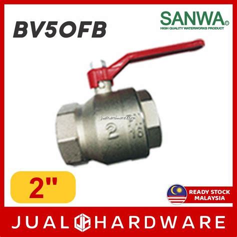 Jh Sanwa Brass Ball Valve Full Bore Water Pipe Fitting Injap