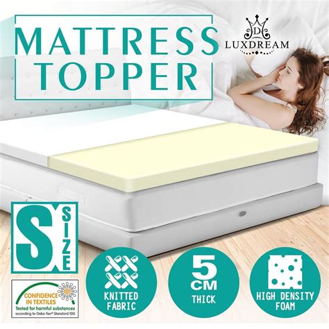 5cm Single High Density Foam Mattress Topper