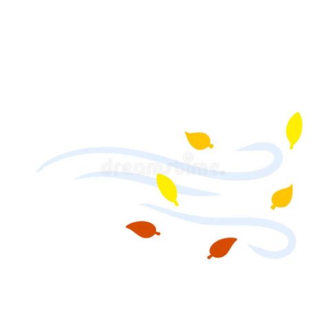 Autumn Wind Background Stock Vector Illustration Of Wind