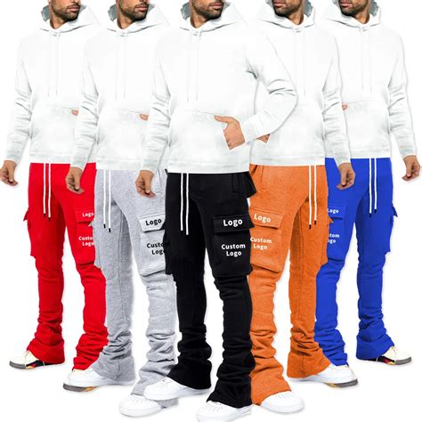 Men Stacked Joggers Thebarbiewarehouse