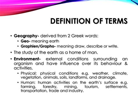 Form Geography Powerpoint Notes On Introduction To Geography