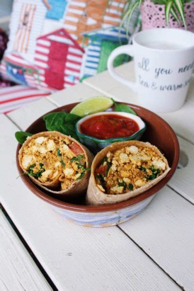 Scrambled Tofu Breakfast Burrito Recipe