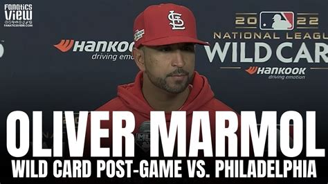 Oliver Marmol Reacts To St Louis Cardinals Wc Game 1 Loss Vs