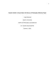 Philosophy Reflective Paper Docx Sophie S World A Novel About The