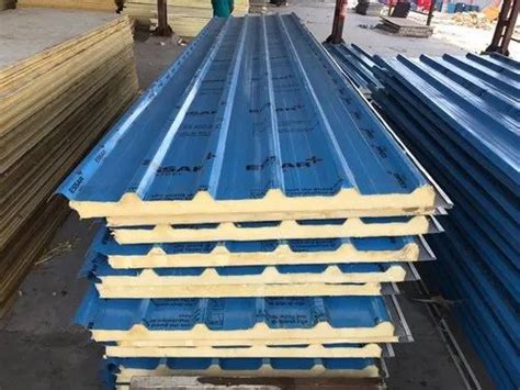 Polyurethane Foam Puf Wall Roofing Panel For Industrial Thickness