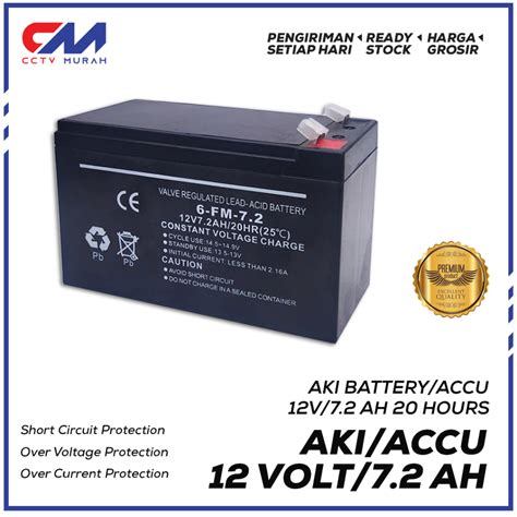 Jual Aki Accu Ups V Ah Baterai Ups Aki Kering Shopee Indonesia