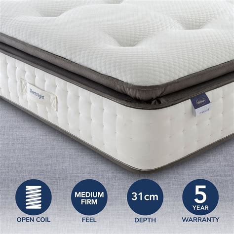 Silentnight Geltex Miracoil Pillow Top Mattress Pro Mattresses