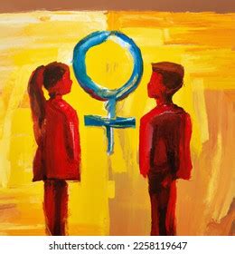 Oil Painting Artistic Image Gender Equality AI-generated image 2258119647 | Shutterstock