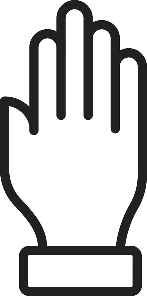 hand icon vector image  vector art  vecteezy