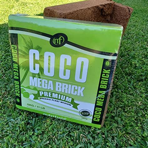 Coco Coir Mega Brick Organic Coconut Coir Block Plant Fiber Pre Washed Buffered Potting Soil ...