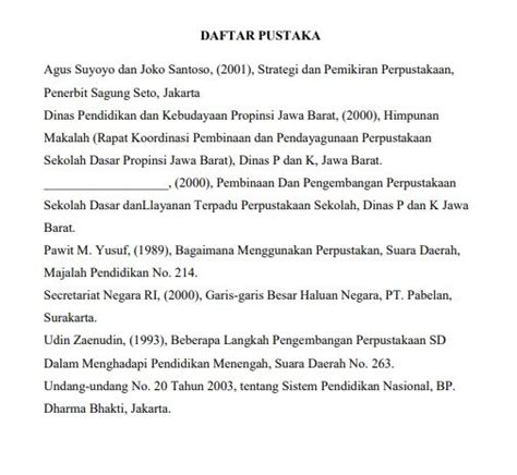 Contoh Daftar Pustaka Dari Jurnal Ilmiah