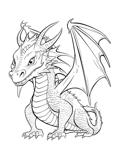 Dragon Coloring Pages Free Printable Sheets Dragon Coloring