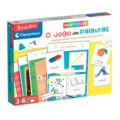 Montessori O Jogo Das Palavras Clementoni Education 67352 Americana Pro