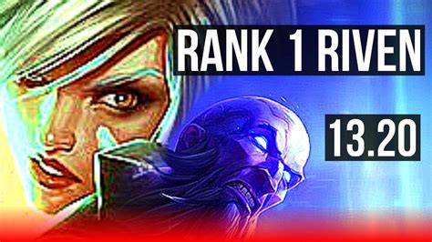 Riven Vs Ryze Top Rank 1 Riven 11 1 4 2 6m Mastery Legendary