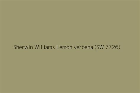 Sherwin Williams Lemon Verbena SW 7726 Color HEX Code