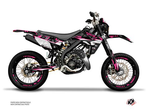 Rieju MRT 50 50cc BARBARIAN Graphic Kit Pink Kutvek Kit Graphik