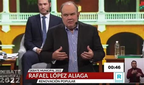 Rafael L Pez Aliaga Qu Dijo Sobre Pregunta De Lucha Contra La