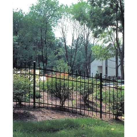 Allure Aluminum Worthington 5 Ft X 6 Ft Black Aluminum 3 Rail