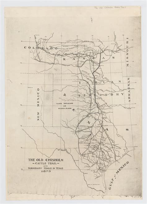 Chisholm Trail Map Entire Collection Micoope Gt