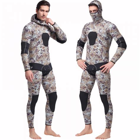 Mm Neoprene Men S Pcs Hooded Fullsuit Keep Warm Rashguard Wetsuit