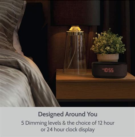 IBox Dawn Bedside Radio Alarm Clock With USB And Wireless Charger