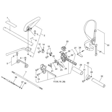 Main Pipe Handle For Echo Srm Es L Brushcutter L S Engineers