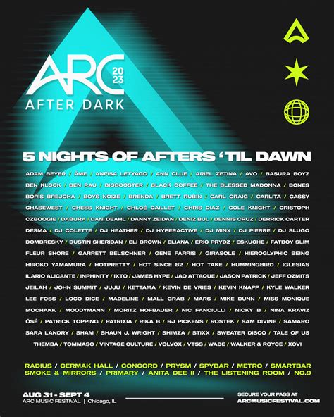 Arc After Dark 2023 Premier Edm