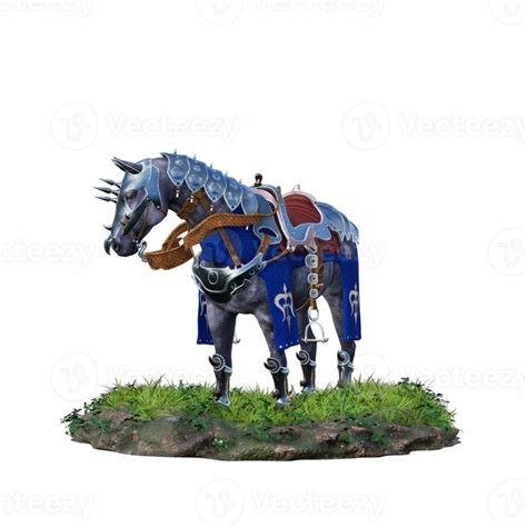 Knight Horse In Grass 28646366 Png