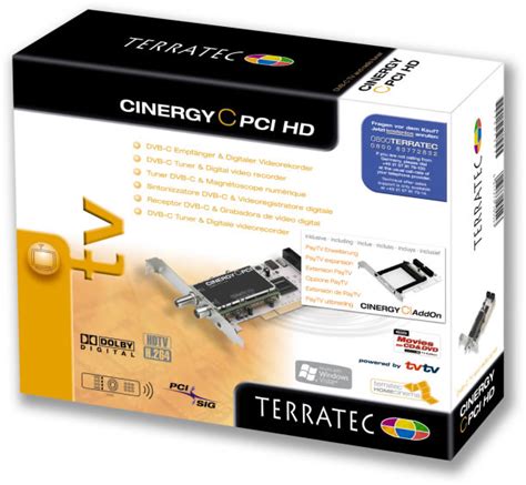 Terratec Cinergy C PCI HD CI DIGITALT TV