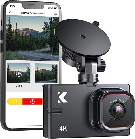 Amazon K Dash Cam Front And Rear With Wifi Kingslim D Pro K