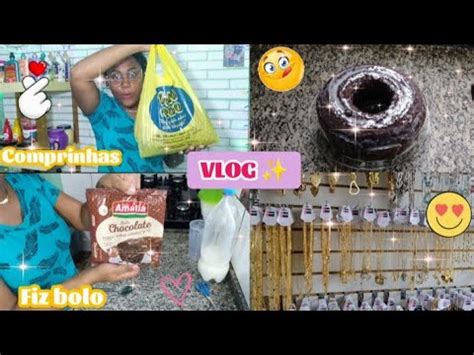 Vlog Mostrei Minhas Comprinhas Fiz Bolo YouTube