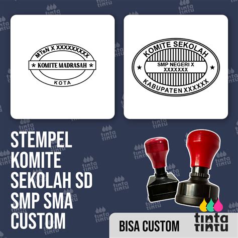 Jual Stempel Komite Sekolah Sd Smp Sma Custom Shopee Indonesia