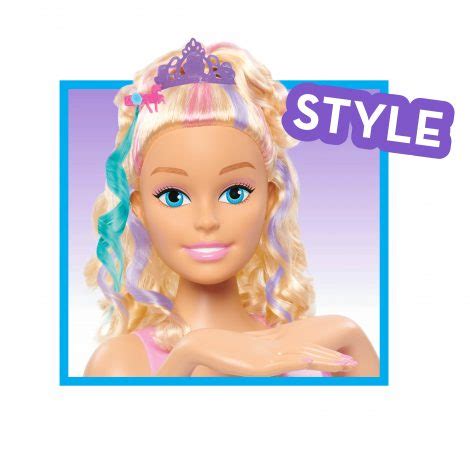 Barbie Unicorn Party Deluxe Styling Head With Blonde Hair Just Play