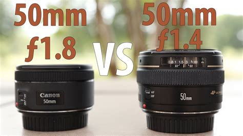 Canon 50mm F18 Stm Vs 50mm F14 Usm Lens Youtube