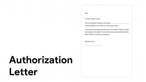 Free Authorization Letter Template