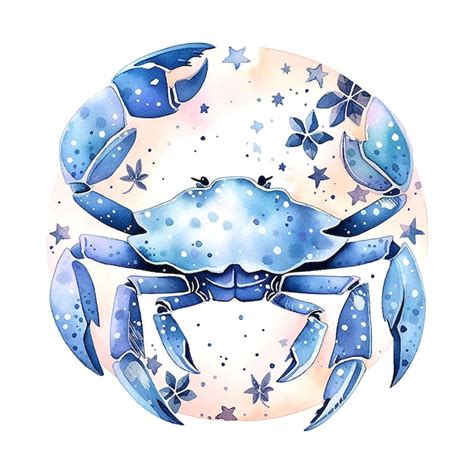 Premium Vector Cancer Zodiac Sign Watercolor On White Background