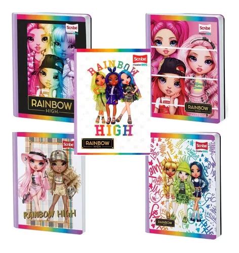 Cuaderno Cosido Cuadriculado Rainbow High X5 Unidades Cuotas sin interés